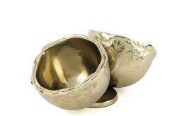 Gold Coconut 2 Bölmeli Dek Metal Kase 24x12cm P102.395537