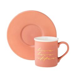 Joy Pembe 2 Kişilik Kahve Fincan Takımı 90 ml 500.01.01.8587