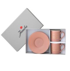 Joy Pembe 2 Kişilik Kahve Fincan Takımı 90 ml 500.01.01.8587