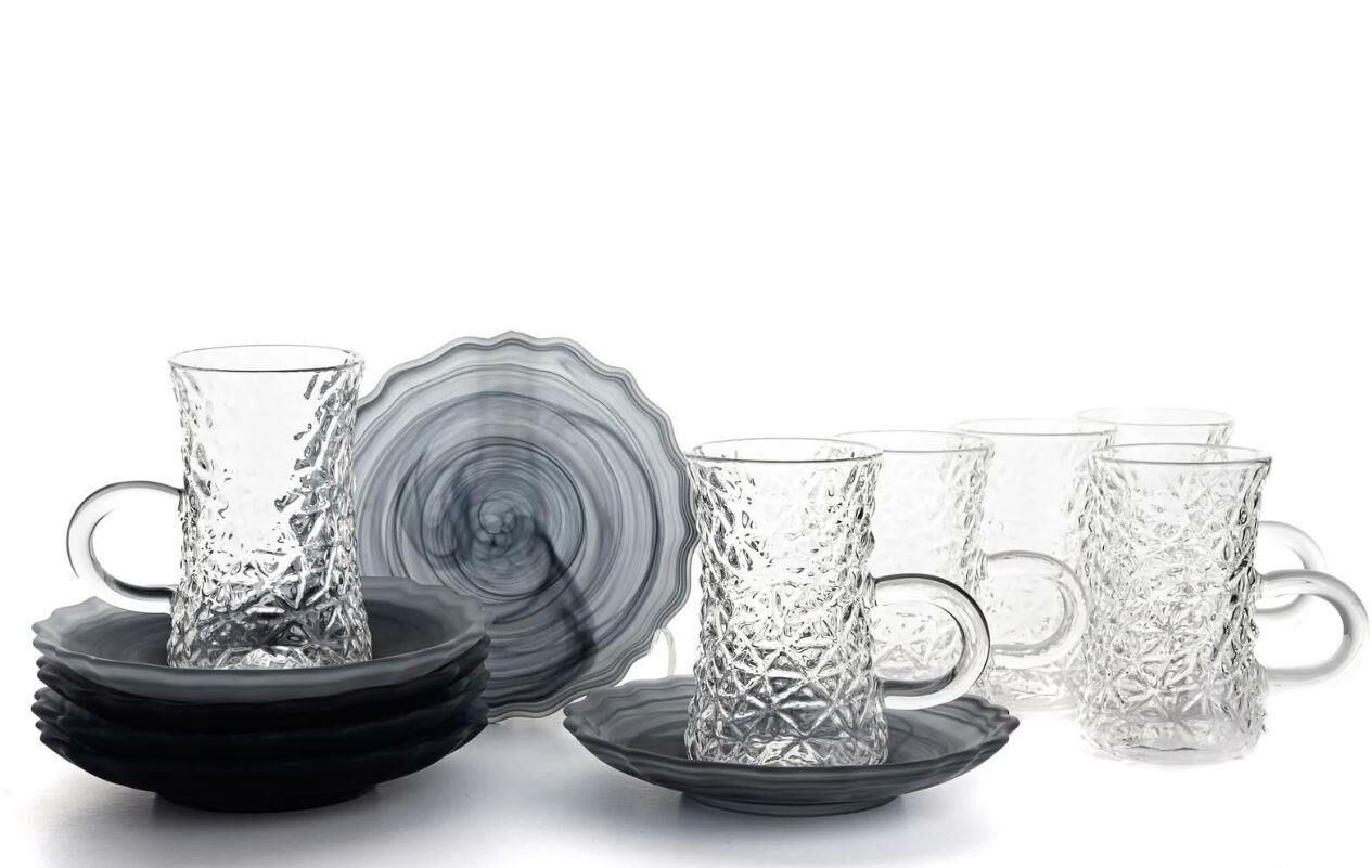 6lı Çay Bardağı Seti Gri P372.817857