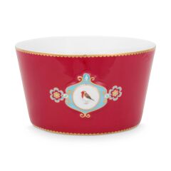 PİP LOVE BİRDS KIRMIZI MADALYON DESENLİ KASE 15 CM 51003158