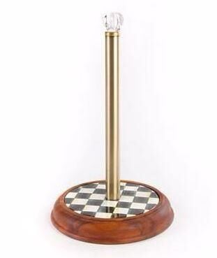 COURTLY CHECK WOOD PAPER TOWEL HOLDER 89231-40W