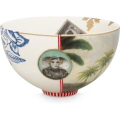 PİP HERİTAGE PALMİYELİ  BEYAZ KASE 15 CM 51003177