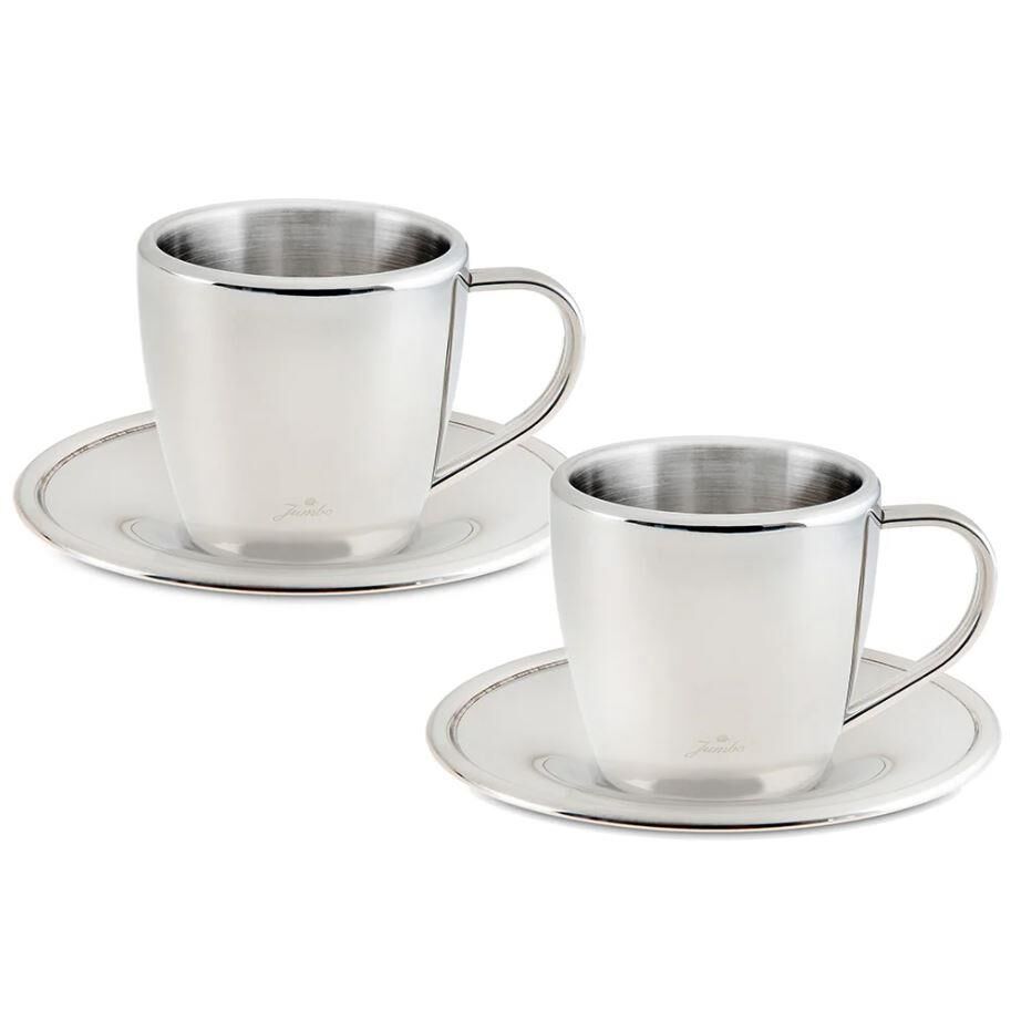 Jumbo Timeless Flat Double Wall 2 Kişilik Kahve Fincan Takımı  500.01.23.0110