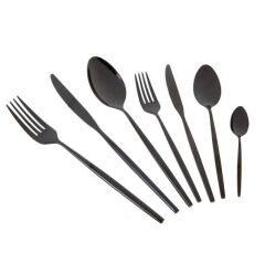 5900 Infinity Titanyum Black 12 Kişilik 84 Parça Çatal Kaşık Bıçak Takımı 500.01.01.7882