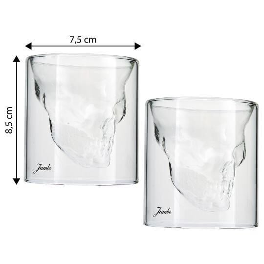 Jumbo Glory Double Wall 2'li Çift Cidarlı Skull Bardak 150 ml 500.01.01.6779