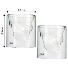 Jumbo Glory Double Wall 2'li Çift Cidarlı Skull Bardak 150 ml 500.01.01.6779
