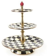COURTLY CHECK ENAMEL THREE TİER SWEET STAND 89430-40