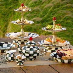 COURTLY CHECK ENAMEL THREE TİER SWEET STAND 89430-40