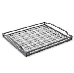 Black & White Tartan Butler's Tray 45105-011
