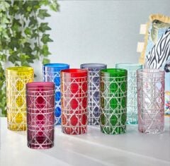 Chiara Alessi Gloria Sarı Cam Su Bardağı 485 Ml CA342263YL