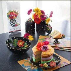 Floradot Pedestal Platter 35514-1615
