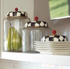 Courtly Check Storage Canister - Biggest 89377-40