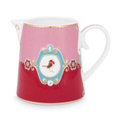PİP LOVE BİRDS PEMBE/KIRMIZI MADALYON DESENLİ SÜTLÜK 270 ML 51007009