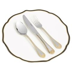 MİKASA MOOR 90 PARÇA BİANCA MİRROR GOLD ÇATAL KAŞIK BIÇAK SETİ P050.397104