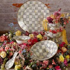 STERLING CHECK ENAMEL SERVING BOWL- 89220-540
