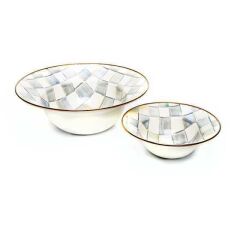 STERLING CHECK ENAMEL SERVING BOWL- 89220-540