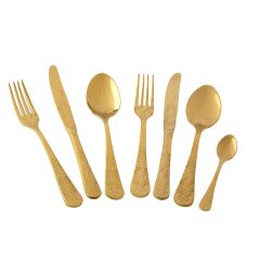 Antique Titanyum Gold 12 Kişilik 84 Parça Çatal Kaşık Bıçak Takımı 500.01.01.8891