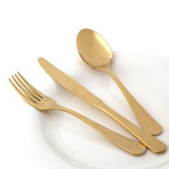 Antique Titanyum Gold 12 Kişilik 84 Parça Çatal Kaşık Bıçak Takımı 500.01.01.8891