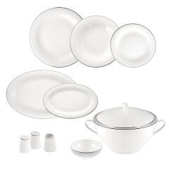 Bright Platin 60 Parça 12 Kişilik Yemek Takımı 500.01.01.8300