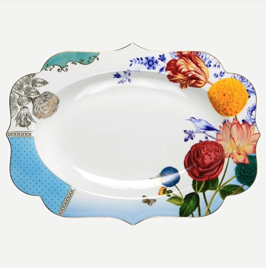 Mavi Porselen Servis Tabağı 40 cm 51018020
