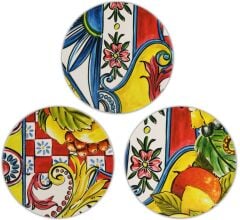 Baci Milano Turuncu Barok 6'lı Bardak Altlığı BMCOA.BRM03