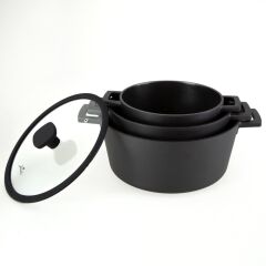 Jumbo Black Cook 7 Parça Döküm Tencere Seti 500.01.02.1943