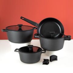 Jumbo Black Cook 7 Parça Döküm Tencere Seti 500.01.02.1943