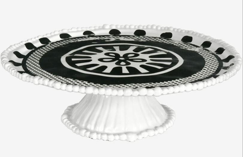 Siyah Melamin Kek Standı 35 Cm CAK.OPT01