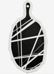 BACİ MİLANO OPTİCAL SİYAH BEYAZ MELAMİN SUNUM TAHTASI 28,5X15,5 CM CUT1.OPT01