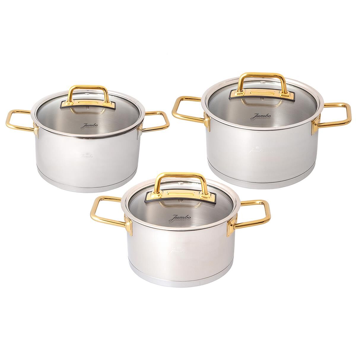 Assos Midi 3'lü Titanyum Gold Tencere Seti 500.01.01.8423