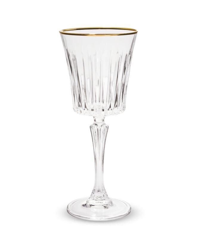 RCR Timeless 6'lı Altın Rimli Kadeh Seti 300 ml