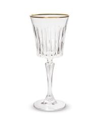 RCR Timeless 6'lı Altın Rimli Kadeh Seti 300 ml