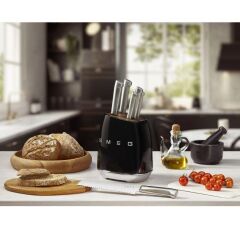 Smeg Kbsf02bl Standlı Bıçak Seti Siyah