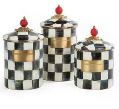 COURTLY CHECK ENAMEL CANİSTER - LARGE 89226-40R