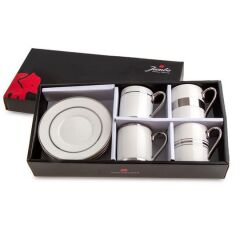 Jumbo Luces Platin 4 Kişilik Kahve Fincan Takımı 500.01.02.2171