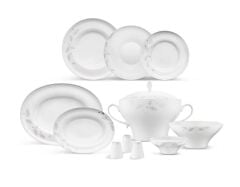 Jumbo Lace Leaf 62 Parça 12 Kişilik Yemek Takımı