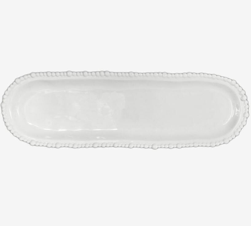 Beyaz Melamin Servis Tabağı 44,5X13,5 Cm SER2.COL01