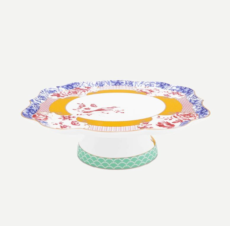 PİP Mavi Porselen Kek Standı 24 cm 51010030
