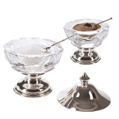 ANATOLİ IŞILTI TUZLUK BİBERLİK  SETİ  GÜMÜŞ KAPLAMA M01051250001087