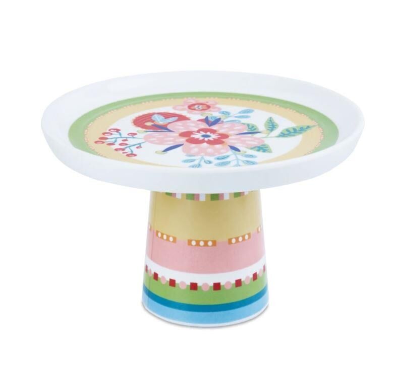 Baci Milano Mamma Mia Çiçek Desenli Sunum Tabağı 18,5 cm x 10 cm CA2.MAM01