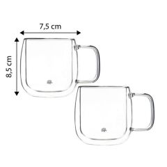 Glory 2li Double Wall Çift Cidarlı Kulplu Küçük Bardak 250 ml 500.01.01.7795