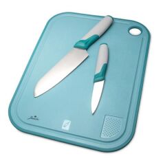 Jumbo Smart Green Kesme Tahtası Ve 2'li Bıçak Seti 500.01.02.2190