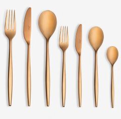 Jumbo 5800 Apollo Titanyum Bronz 12 Kişilik 84 Parça Çatal Kaşık Bıçak Takımı 500.01.01.7844
