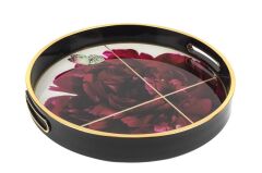 Mikasa Moor Kırmızı Çiçek Desen Tepsi 30CM P155.321086