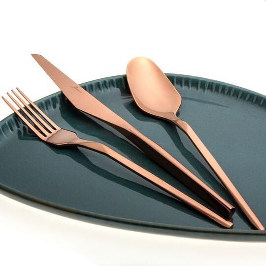 5100 Quartz Titanyum Bronz 12 Kişilik 84 Parça Çatal Kaşık Bıçak Seti 500.01.01.6705