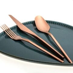 5100 Quartz Titanyum Bronz 12 Kişilik 84 Parça Çatal Kaşık Bıçak Seti 500.01.01.6705